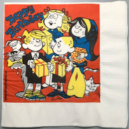 #CH583 - Licensed Dennis the Menace Birthday Party Napkin