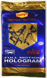 #TZCards315 - Group of 6 Unopened Pack of 1996 Pinnacle Denny's Instant Replay  Coca Cola Full Motion Hologram Cards