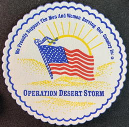 #PL489 - Group of 12 Desert Storm Coasters