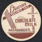 #DC147 - Dewan Dairy Pasteurized Chocolate Milk Bottle Cap