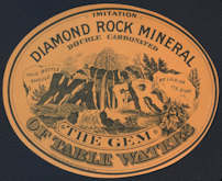 #ZLS188 - Rare Diamond Rock Mineral Water Label...