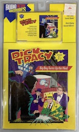 #CH579 - Large Display Card with Dick Tracy Audio Cassette and Comic Book - Disney