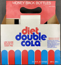 #SOZ134 - Diet Double Cola 6 Bottle Cardboard Carrier