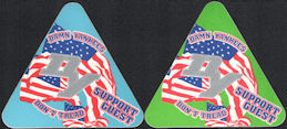 ##MUSICBP0125 - Pair of Damn Yankees OTTO Cloth Backstage Passes from the 1992 Don't Tread Tour