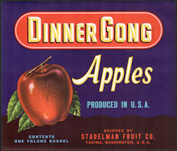 #ZLC452 - Dinner Gong Apple Crate Label