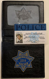 #CH441 - Group of 2 Dirty Harry Inspector Wallets with Metal Identification Badge