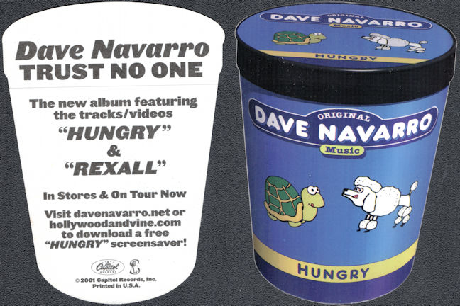 ##MUSICBQ0180  - Dave Navarro Capitol Records Promotional Sticker for the Release of the Trust No One Album