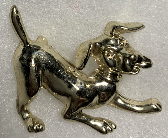 #BEADS0987 - Bright and Shiny Metal Dog Pin