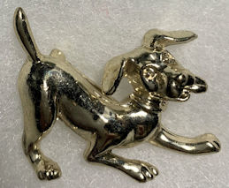 #BEADS0987 - Bright and Shiny Metal Dog Pin