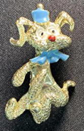 #BEADS1098 - Well Made Metal Cocker Spaniel Dog Pin with Hand Painted Details