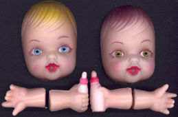 #TY540 - Pair of Crystal Eyes Doll Masks and Hands