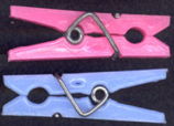 #TY552 - Hard Plastic Spring Loaded Doll Clothespin (still work) - As Low As 12¢ each