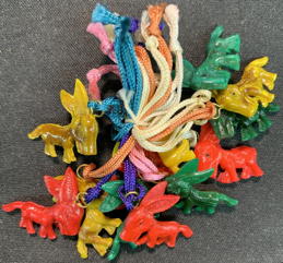 #TYY1019 - Bundle of 12 Donkey Charms with Metal Loops - Japan