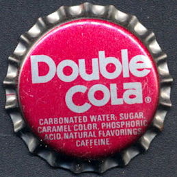 #BF163 - Group of 10 Red and Silver Double Cola Soda Caps