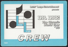 ##MUSICBP2218 - Dr. Dre OTTO Cloth Crew Pass fr...
