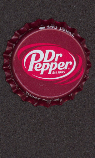 #BF101 - Group of 10 Dr Pepper Plastic Lined Soda Caps