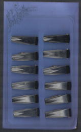 #CS359 - Full Display Card of Fancy Deco Dress Clips from the 1920s
