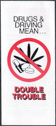 #UPaper215 - Group of 4 Reagen Era Drugs and Driving Mean Double Trouble Brochures