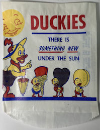 #PC117 - Group of 2 Duckies Ice Cream Bags Featuring Huey, Dewey, and Louie (Donald Duck's Nephews)