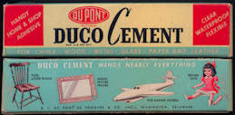 #CS348 - Full Box of Duco Cement with Nice Illustrations