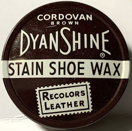 #CS508 - Full DyanShine Shoe Wax Tin - Cordovan