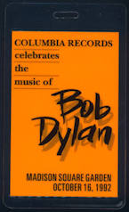 ##MUSICBP0064 - 1992 Bob Dylan 30 year Anniversary Concert (Featuring Tom Petty) OTTO Backstage Pass