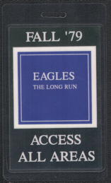 ##MUSICBP0354  - Rare 1979 Eagles Laminated Backstage Pass from The Long Run Tour