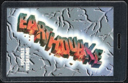 ##MUSICBP1491 - Rare Laminated OTTO Pass for the Defunct Earthquake Ride at Universal Studios Orlando Theme Park