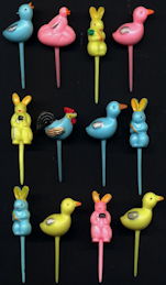#HH216 - Group of 12 Old Easter Picks
