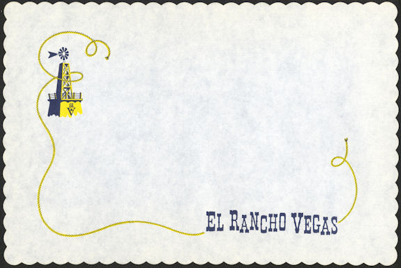 #MS266 - Group of 12 El Rancho Vegas Placemats
