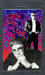 ##MUSICBP1770 - Elton John OTTO Laminated Backstage Pass from the 1992 The One Tour