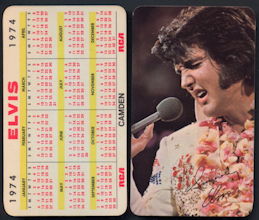 ##MUSICBQ0097  - 1974 Elvis RCA Pocket Calendar