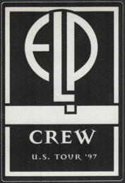 ##MUSICBP0129 - Emerson Lake and Palmer (ELP) OTTO Laminated Crew Backstage Pass from the Fanfare: The 1997 Tour