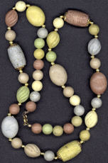 #BEADS0198 - Acrylic Bead Tribal Design Hippie Necklace