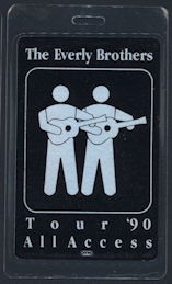 ##MUSICBP0163 - Everly Brothers Laminated All Access OTTO Backstage Pass for the 1990 Tour