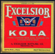 #ZLS191 - Rare Excelsior Kola Label - As Low as 50¢ each