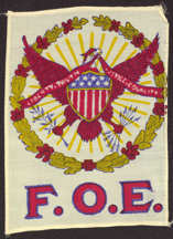 #SIGN107 - Rare Early F.O.E. (Fraternal Order of Eagles) Very Large Silk