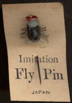 #TY573 - Very Old Japanese Imitation Fly on Original Card - As low as $1 each