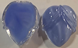 #BEADS0878 - Fancy 15mm Teardrop Shaped Saphire Blue Moonstone Glass Cabochon