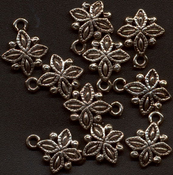 #BEADSC0296 - Group of 10 Fancy Metal Filigree Charms