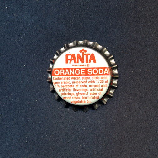 #BF164 - Group of 10 Fanta Orange Soda Caps - Coca Cola