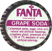 #BF058 - Group of 10 Fanta Grape Soda Bottle Caps (Coke Product)