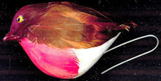 #MISCELLANEOUS391 - Large Robin with Real Feathers and Wire