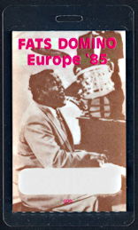 ##MUSICBP0258  - Rare 1985 Fats Domino Laminated OTTO Backstage Pass from the 1985 European Tour