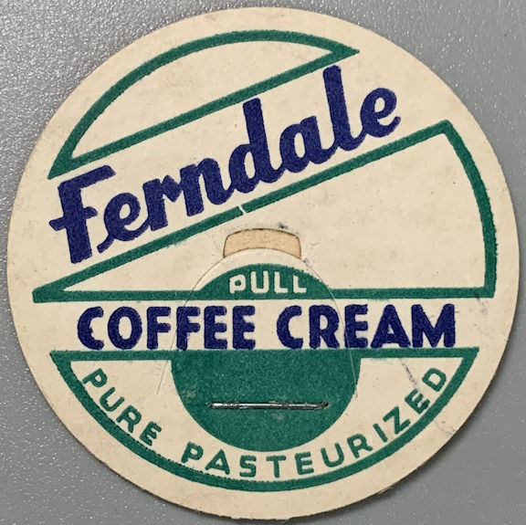 #DC291 - Ferndale Coffee Cream Bottle Cap - Grand Ledge, MI