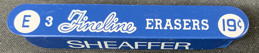 #CS653 - Full Tin of Sheaffer's Fineline Erasers - Celluloid and Tin