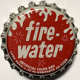 #BC265 - Rare Fire-Water Cork Lined Soda Bottle Cap