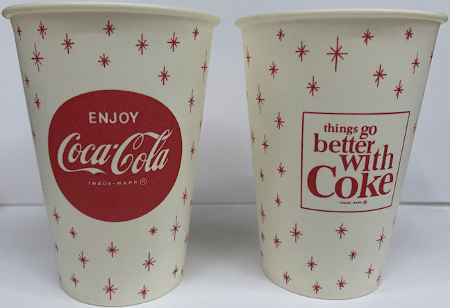 #CC012 - Coca Cola Paper Cup with Snowflake Logo