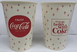 #CC012 - Coca Cola Paper Cup with Snowflake Logo
