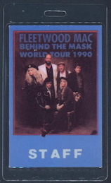 ##MUSICBP0153 - Fleetwood Mac OTTO Laminated Staff Backstage Pass from 1990 Behind the Mask Tour